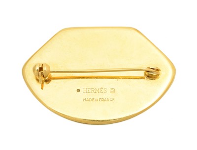 Lot 81 - A Hermès enamel brooch