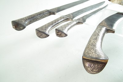 Lot 428 - Indo-Persian Pesh Kabz and three other similar knives