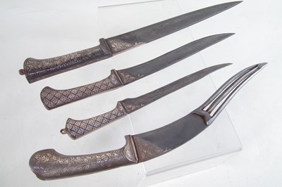 Lot 428 - Indo-Persian Pesh Kabz and three other similar knives