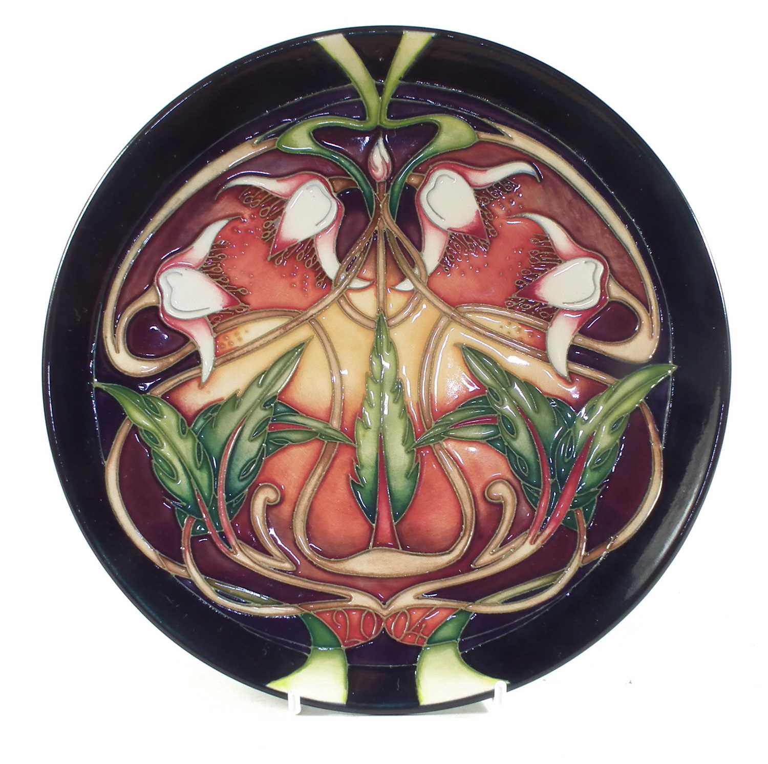 Lot 176 - Moorcroft plate by Emma Bossons