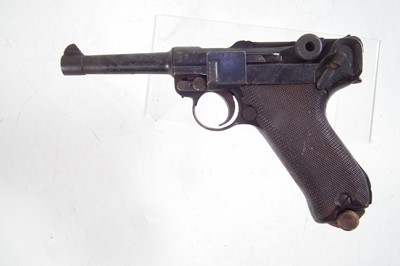 Lot 31 - Deactivated Luger P08 9mm semi-automatic pistol