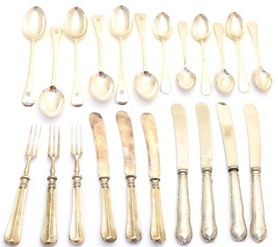 Lot 102 - A selection of Edward VII and later flatware