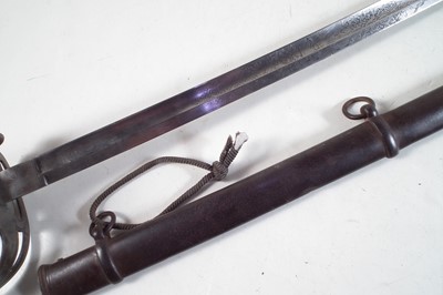 Lot 241 - Rifle officers sword and scabbard