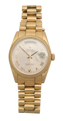 Lot 145 - A gents 18ct gold Rolex Oyster Perpetual Day-Date wristwatch