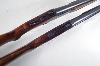 Lot 100 - Matched pair of AYA 12 bore single barrel shotguns