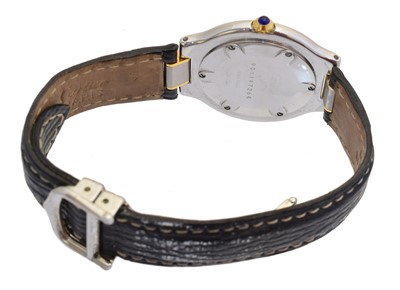 Lot 129 - A Must De Cartier 21 stainless steel quartz wristwatch