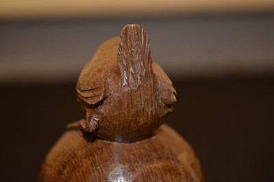 Lot 262 - Wrenman carved wren on balled finial.