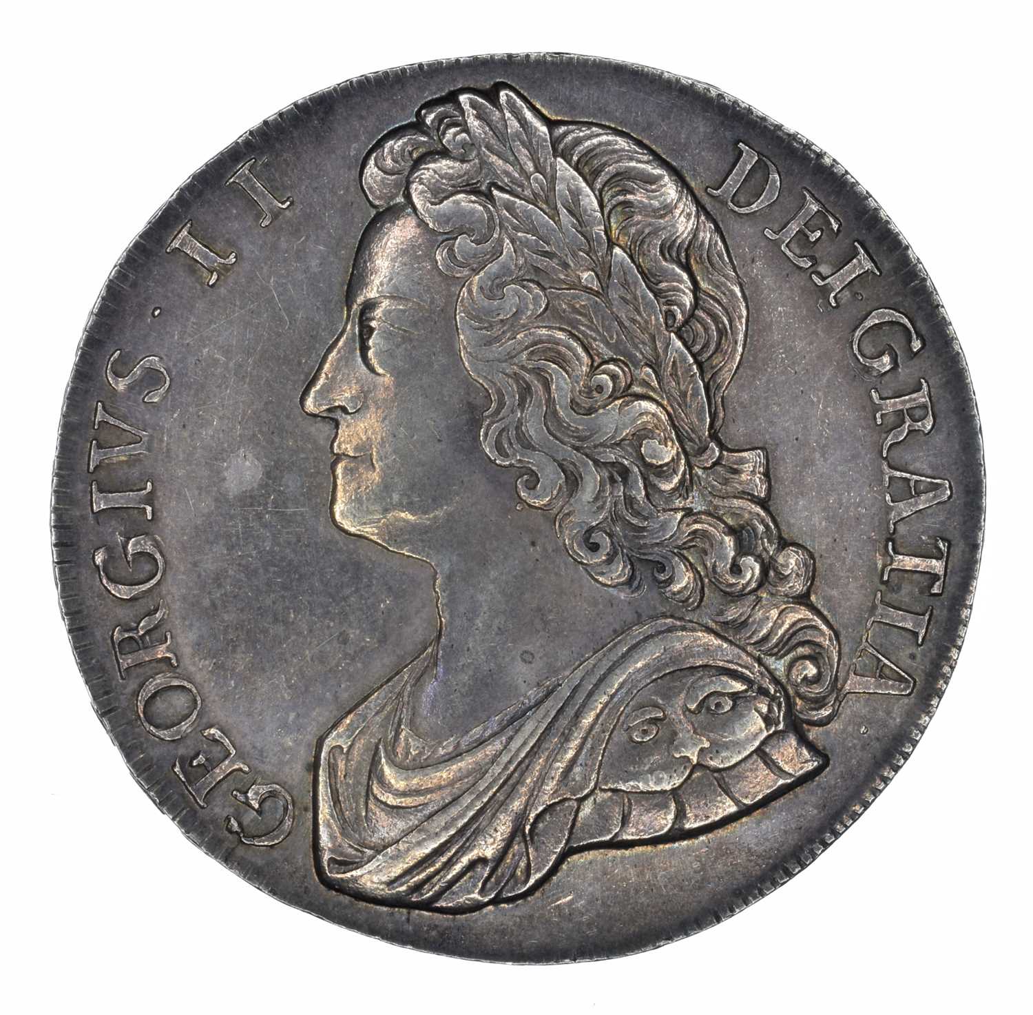 Lot 39 - King George II, Crown, 1741 D QVARTO.
