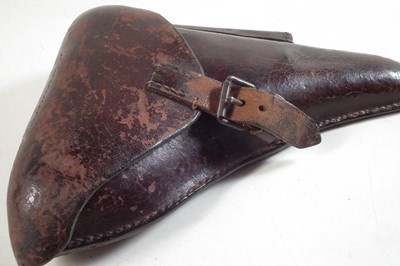 Lot 178 - Luger P08 leather holster