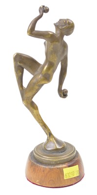 Lot 68 - Art Deco Nude Dancing Girl Bronze