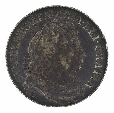 Lot 18 - William and Mary, Halfcrown, 1691.