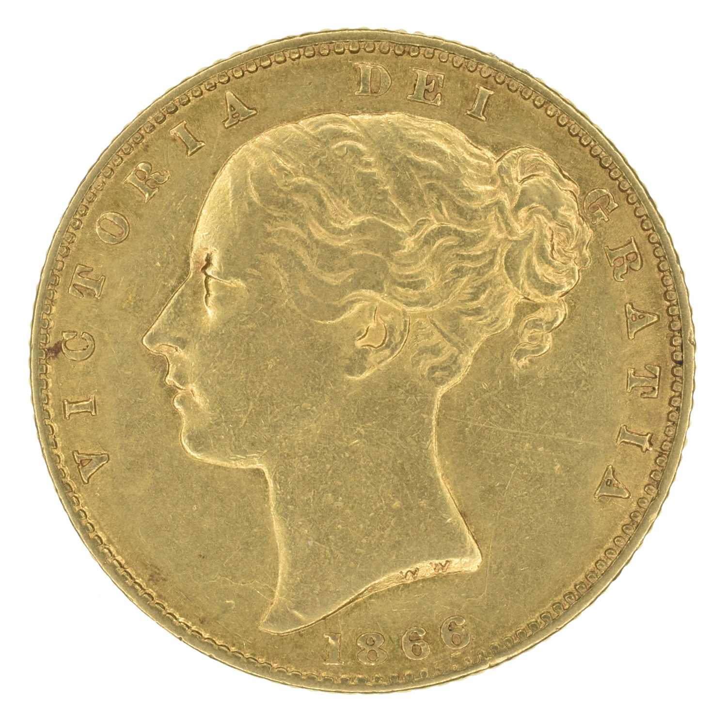 Lot 66 - Queen Victoria, Sovereign, 1866.