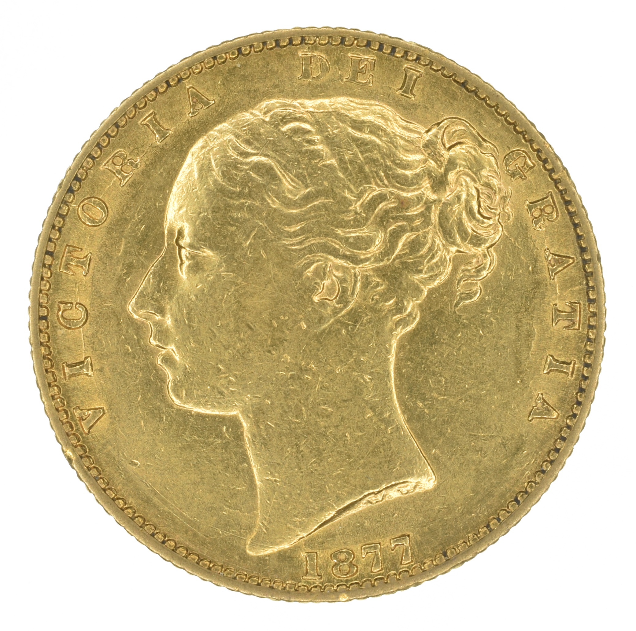 Lot 68 - Queen Victoria, Sovereign, 1877, Sydney Mint.