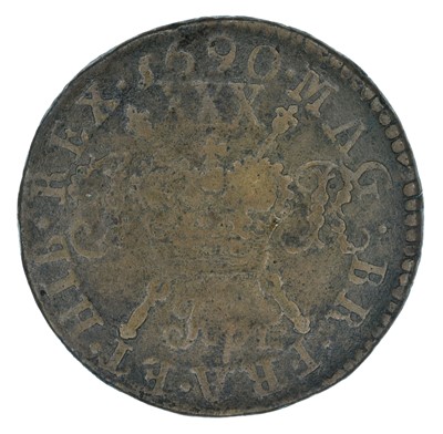 Lot 15 - Ireland, James II, 'Gunmoney' coinage, Halfcrown and Shilling (2).
