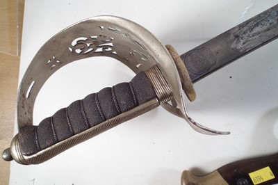 Lot 226 - 1897 pattern sword and a Gras rifle bayonet
