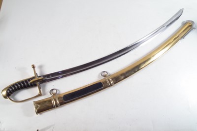 Lot 227 - Modern replica French Hussars sabre and scabbard