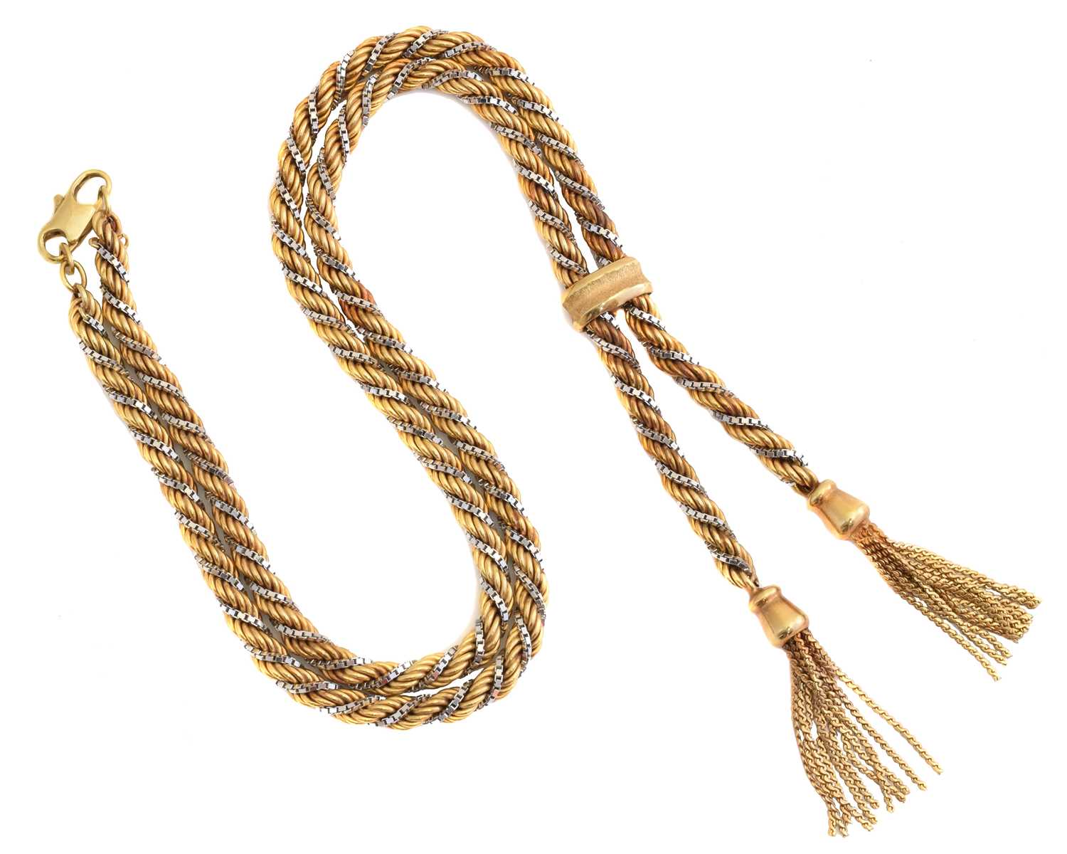 Lot 64 - A 9ct gold necklace by UnoAErre