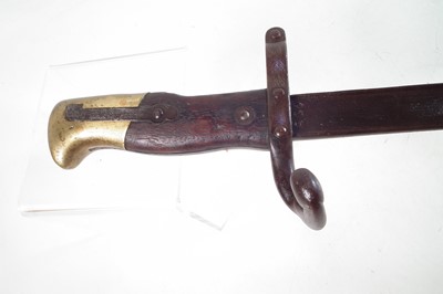 Lot 214 - Coat or hat hook made from Gras M.1870 bayonets