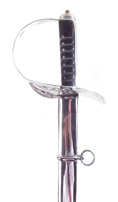 Lot 426 - 20th century replica ERII officers sword and scabbard.