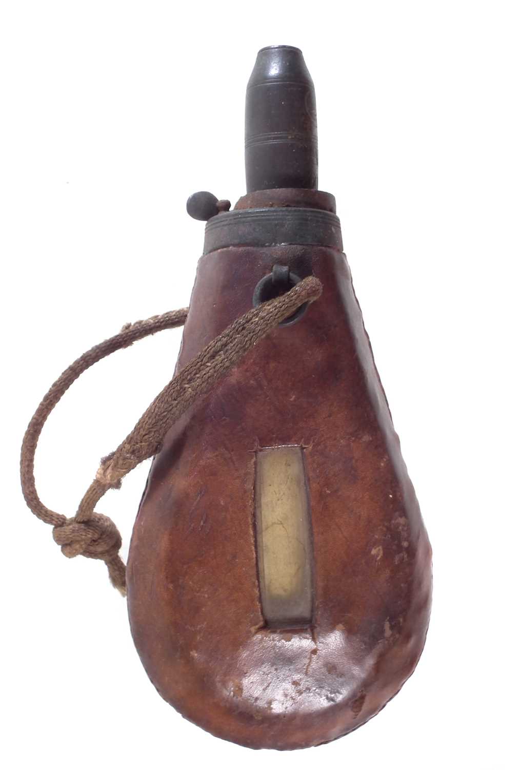 Lot 167 - Rare priming flask made for the Rifle Corps of the Percy Tenantry