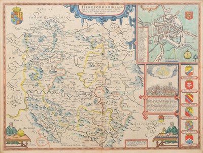 Lot 71 - John Speed, Map of Herefordshire.