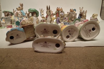 Lot 161 - Collection of Beatrix Potter figures