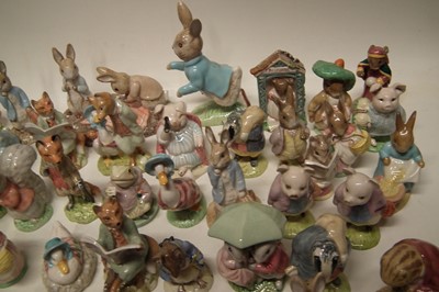 Lot 161 - Collection of Beatrix Potter figures