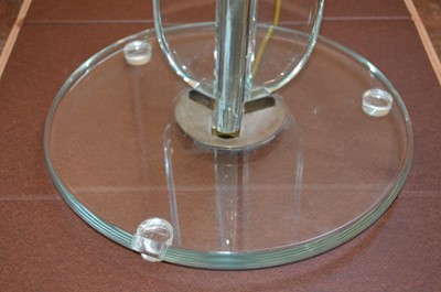 Lot 235 - Art Deco Glass Uplighter Floor Lamp