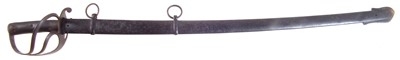 Lot 244 - Lancers sword and scabbard Belgian blade.