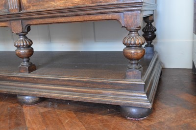 Lot 431 - Victorian stained oak side cabinet