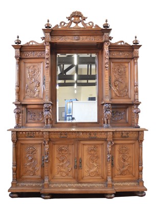 Lot 230 - Mid 19th century continental walnut side cabinet