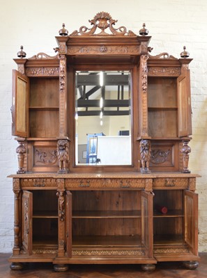 Lot 230 - Mid 19th century continental walnut side cabinet