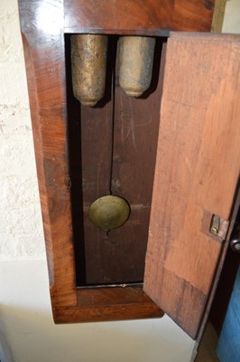 Lot 219 - Victorian mahogany drop dial wall clock