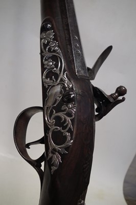 Lot 118 - Silver mounted Flintlock fowling piece by Bryan of London