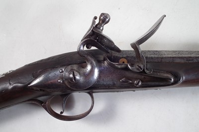 Lot 118 - Silver mounted Flintlock fowling piece by Bryan of London