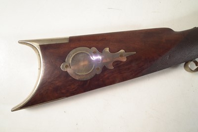 Lot 83 - Percussion Great Plains rifle by J. Gurd and Son.