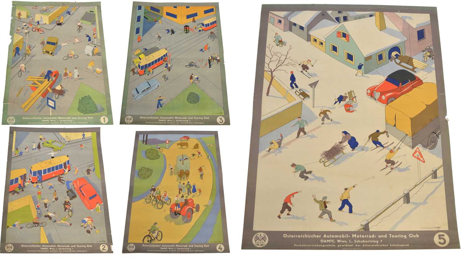 Lot 91 - Five Road Safety Posters