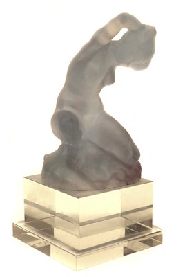 Lot 155 - Daum frosted glass female nude