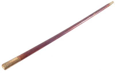 Lot 286 - British Army swagger stick