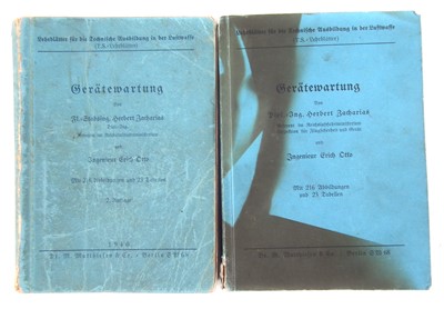 Lot 269 - Two German WWII Geratewartung (device maintenance) books