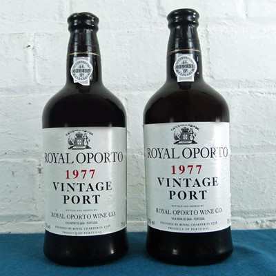 Lot 28 - 2 Bottles Royal Oporto Vintage Port 1977