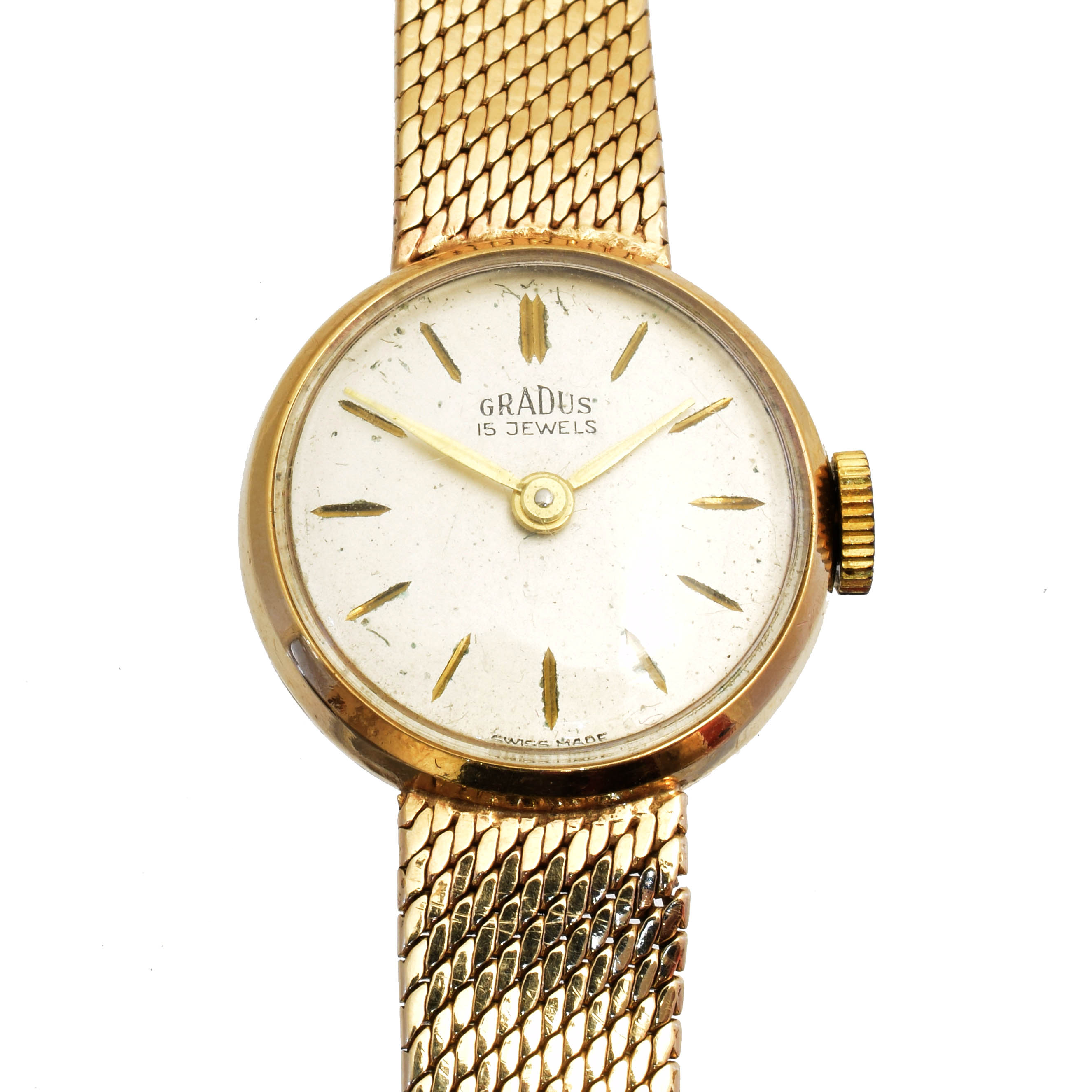 Lot 132 - A 9ct gold Gradus watch,