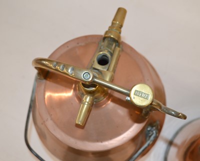 Lot 215 - Pair of Copper Milking Units