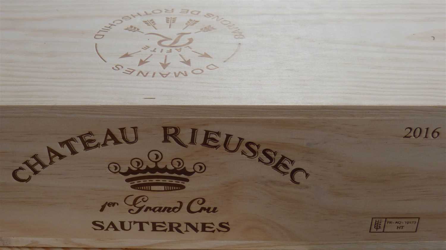 Lot 40 - Bottles Chateau Rieussec Premier Cru Classe Sauternes 2016