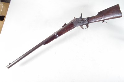 Lot 35 - Remington rolling block rifle  in .43 Egyptian