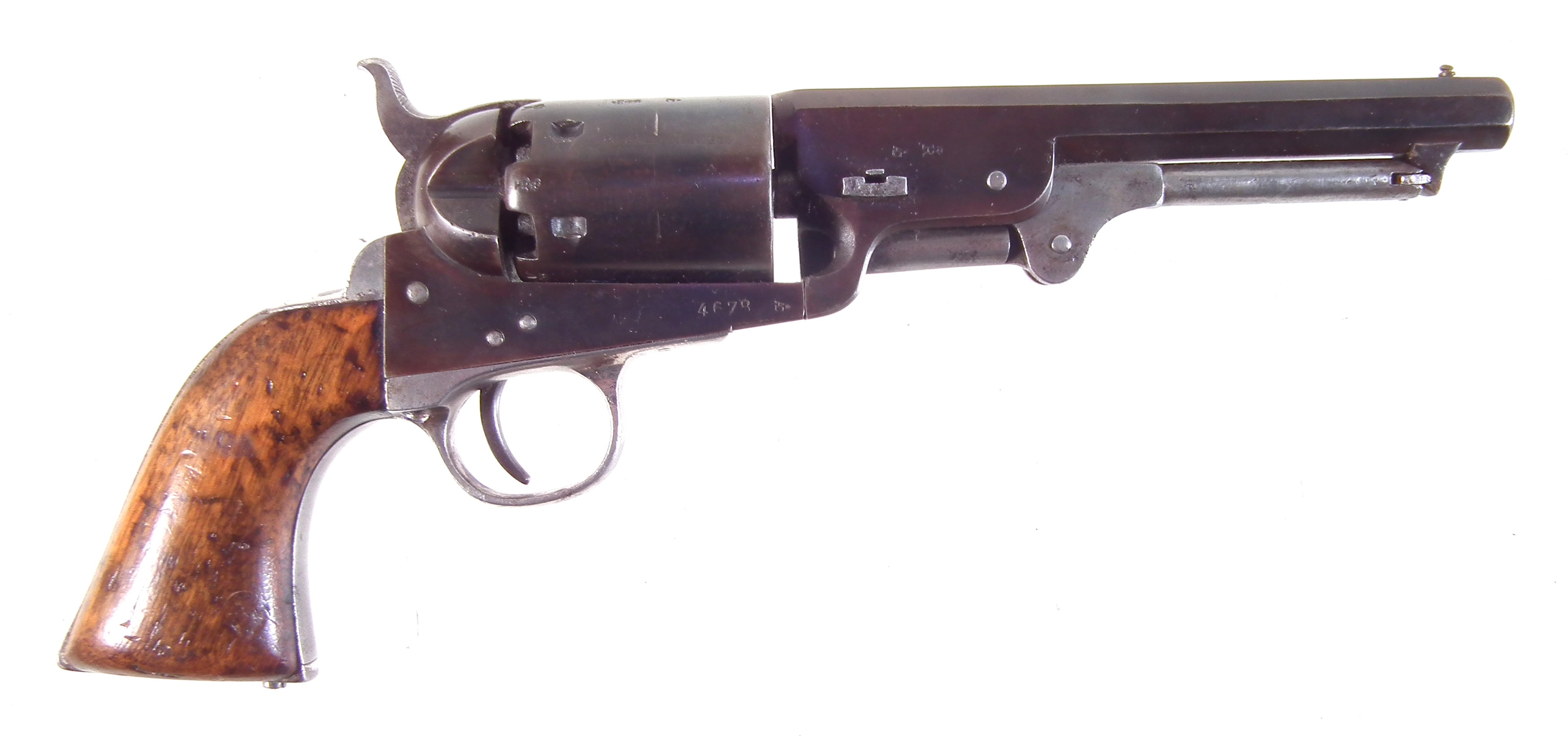 Clement Arms Colt type .38 calibre percussion revolver,