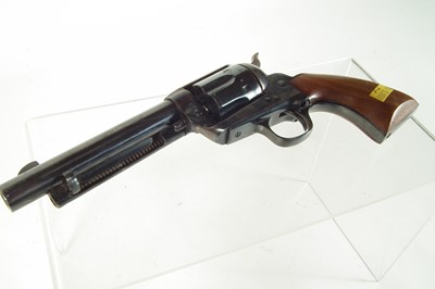Lot 366 - Blank firing 9mm Colt type single action army revolver