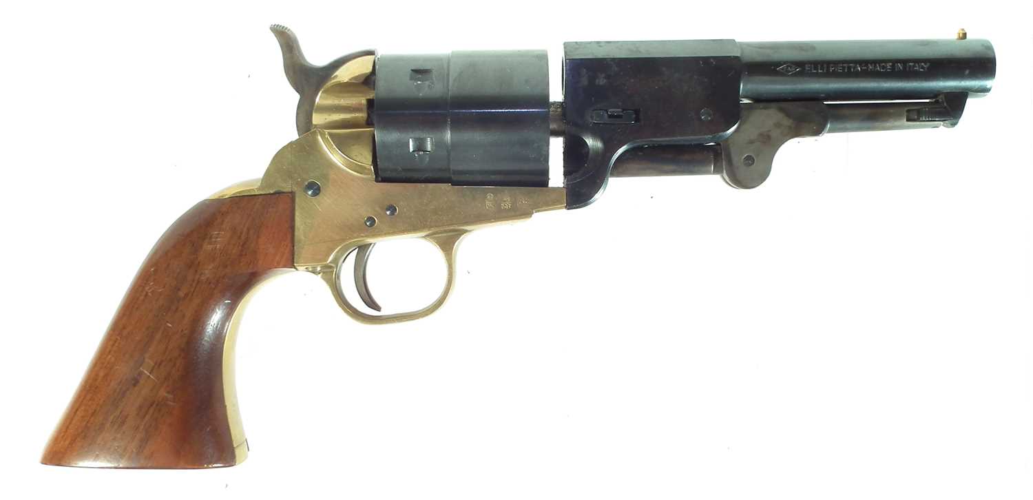 Lot 363 - Blank firing Pietta 9mm Colt 1851 type single action army revolver