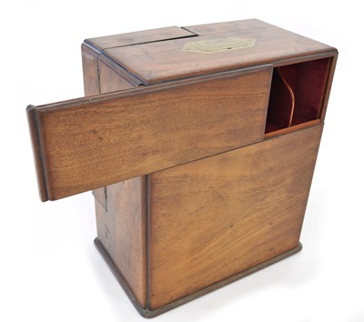 Lot 205 - Mid 19th century English mahogany domestic apothecary chest