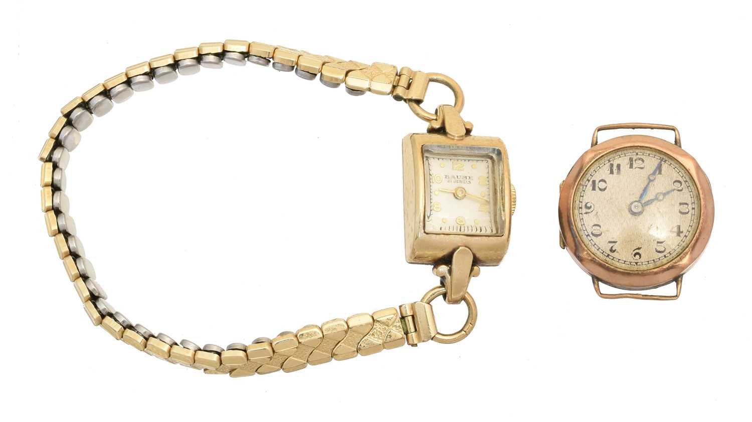 Lot 69 - Two 9ct gold cased watches